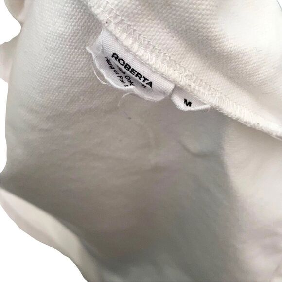 Roberta White Georgia Button Down Made in USA Size Medium - Picture 13 of 13